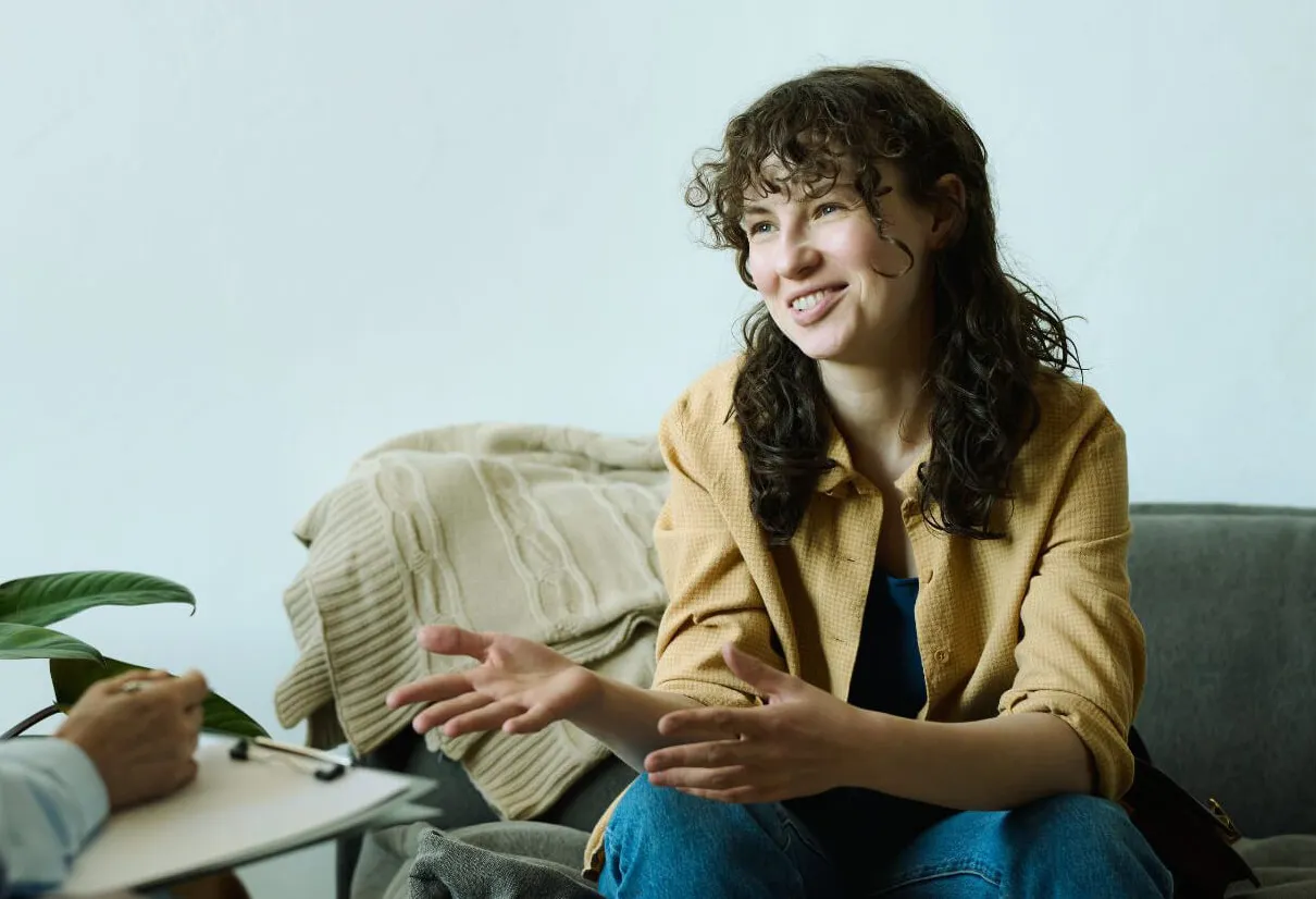 Freya providing her testimonial